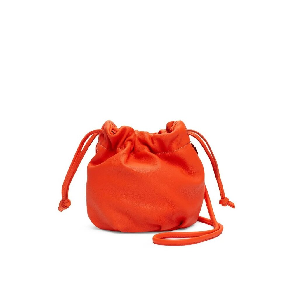 Clare V Orange Drawstring Bag